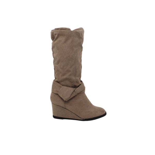 <span>CANDACE</span> Taupe Suede Nova Tall Shaft Boot - Image 2