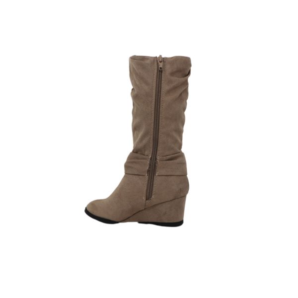 <span>CANDACE</span> Taupe Suede Nova Tall Shaft Boot - Image 4