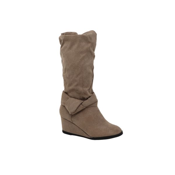 CANDACE Taupe Suede Nova Tall Shaft Boot