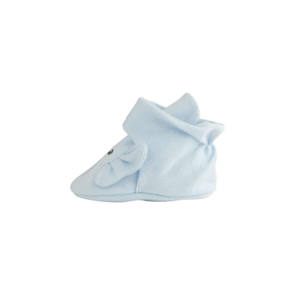 <span>Casey</span> Infant Blue Knit Elephant Bootie - Image 4
