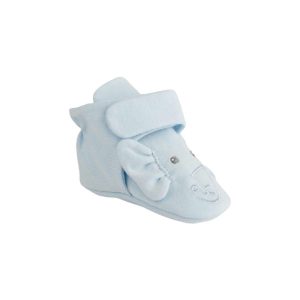Casey Infant Blue Knit Elephant Bootie