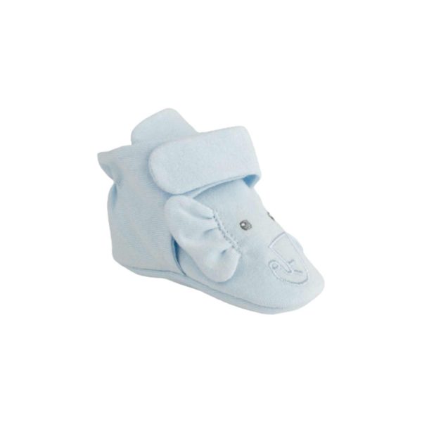 Casey Infant Blue Knit Elephant Bootie
