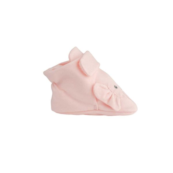 <span>Casey</span> Infant Pink Knit Elephant Bootie - Image 2