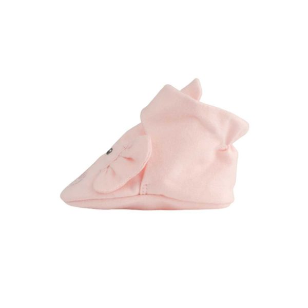 <span>Casey</span> Infant Pink Knit Elephant Bootie - Image 4