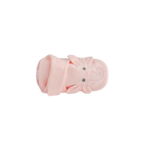 <span>Casey</span> Infant Pink Knit Elephant Bootie - Image 7