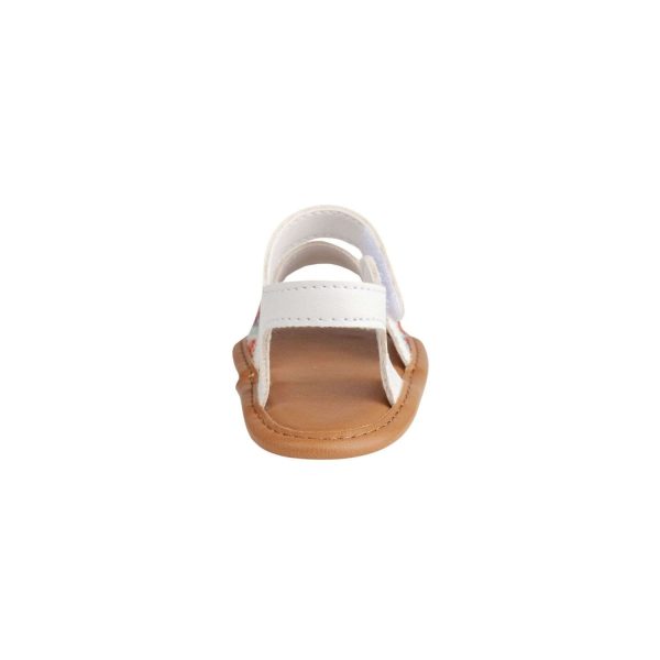 <span>DELILAH </span> Infant Multi-Color Crochet Look Trim Sandal - Image 6
