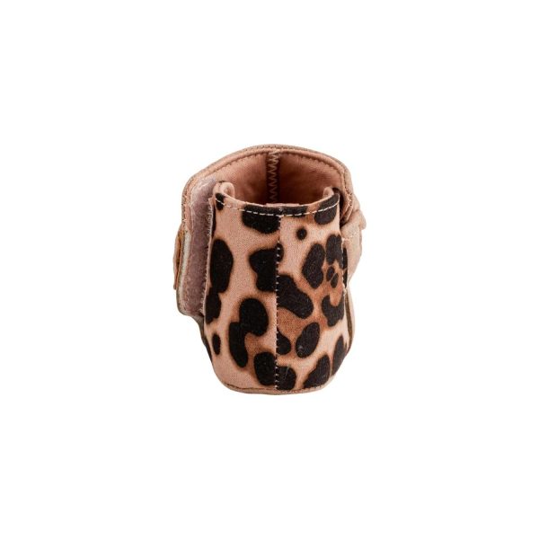 <span>Gabriela</span> Infant Blush/Leopard Bootie w/Braid Trim - Image 5