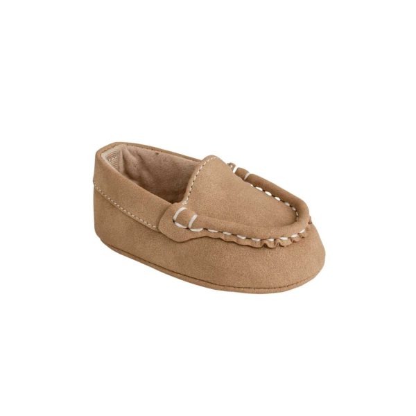 IAN Infant Taupe Suede PU Driving Moccasin