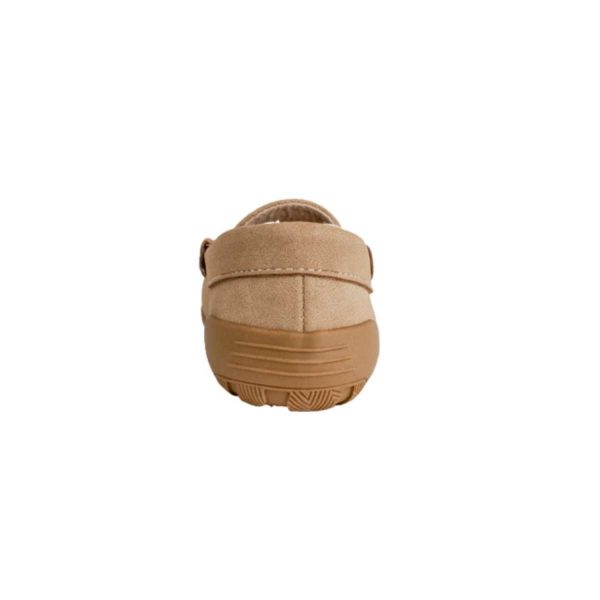 <span>IAN </span> Toddler Taupe Suede PU Driving Moccasin - Image 5