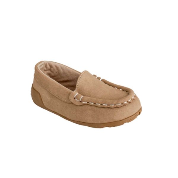 IAN Toddler Taupe Suede PU Driving Moccasin