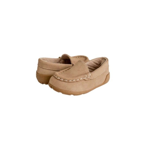 <span>IAN </span> Toddler Taupe Suede PU Driving Moccasin - Image 8
