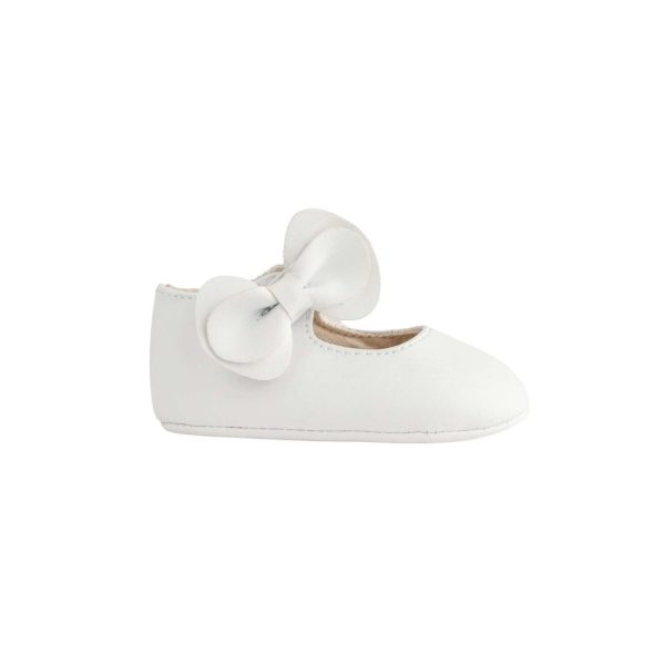 <span>Jade</span> Infant White Mary Jane with Matching Bows - Image 2