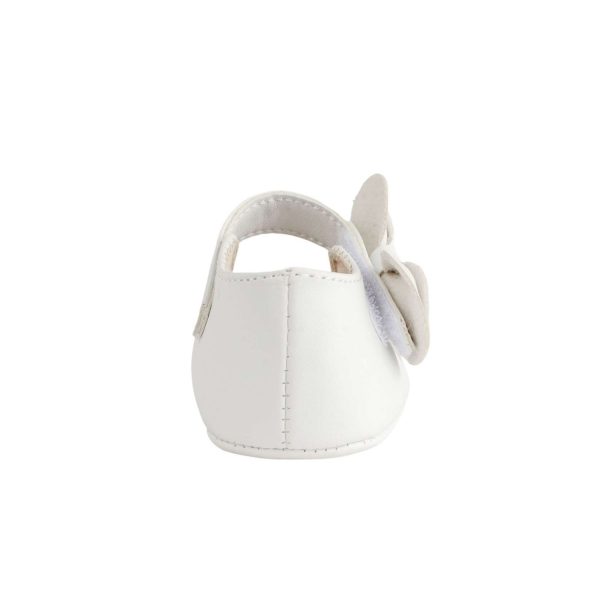 <span>Jade</span> Infant White Mary Jane with Matching Bows - Image 5
