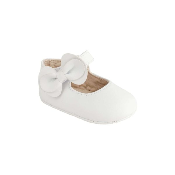 Jade Infant White Mary Jane with Matching Bows