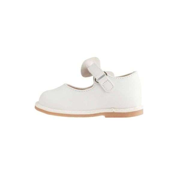 <span>Jade</span> Toddler White Mary Jane with Matching Bows - Image 3