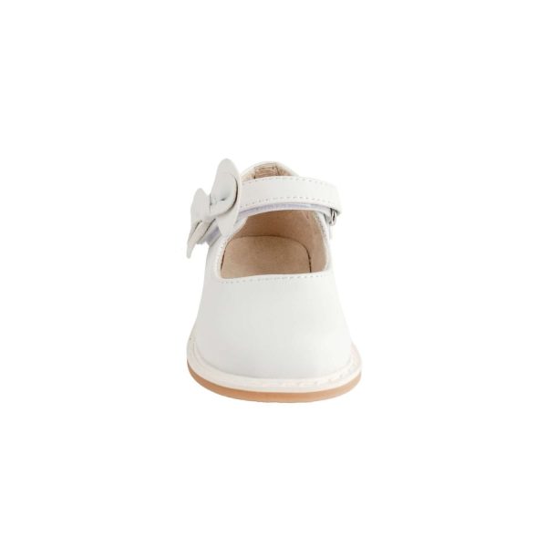 <span>Jade</span> Toddler White Mary Jane with Matching Bows - Image 4