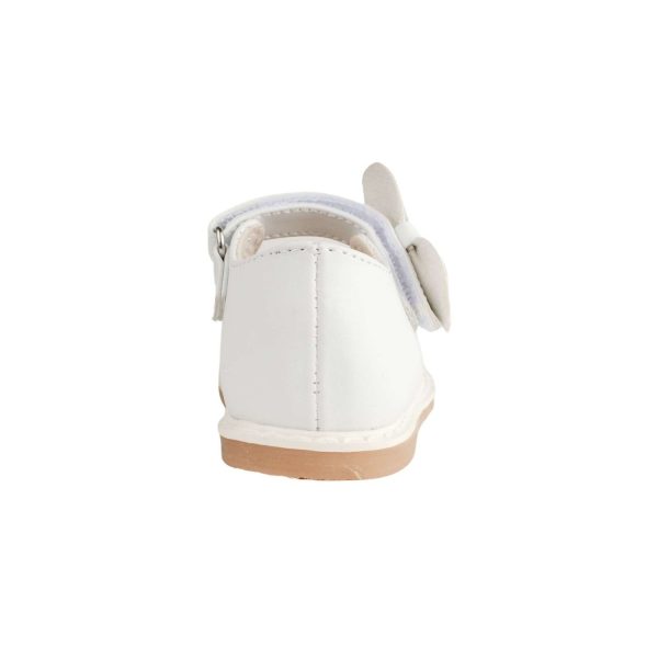 <span>Jade</span> Toddler White Mary Jane with Matching Bows - Image 5