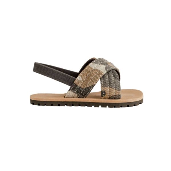 <span>James</span> Toddler Brown Canvas with Criss-Cross Camo Straps - Image 2