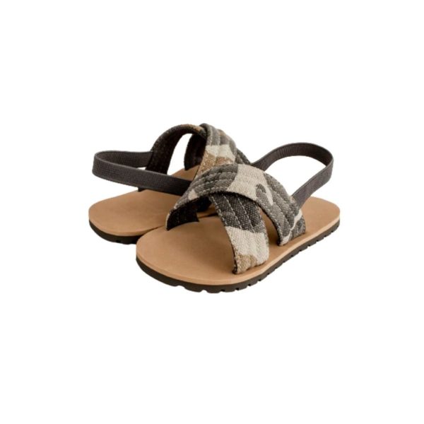 <span>James</span> Toddler Brown Canvas with Criss-Cross Camo Straps - Image 8