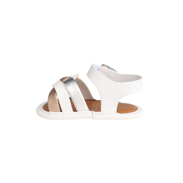 <span>JANA </span> Infant Mixed Metallic Woven Strap Sandal - Image 4