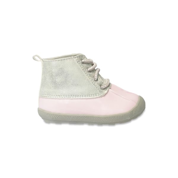 <span>JUDE </span> Toddler Pink Duck Boot with Silver Shimmer - Image 3