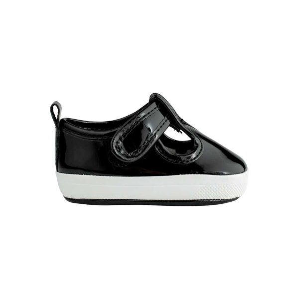 <span>KYLIE </span> Infant Black Patent T-Strap - Image 2