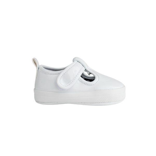 <span>KYLIE </span> Infant White Patent T-Strap - Image 2