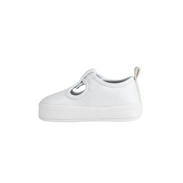 <span>KYLIE </span> Infant White Patent T-Strap - Image 3