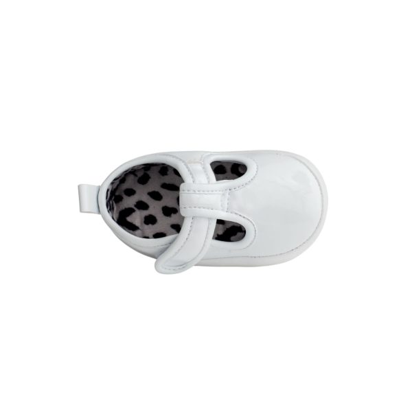<span>KYLIE </span> Infant White Patent T-Strap - Image 7