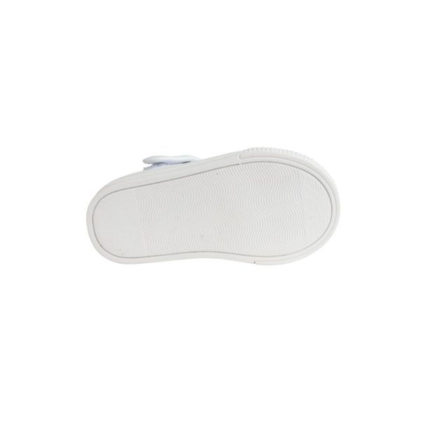 <span>KYLIE </span> Toddler White Patent T-Strap Sneaker - Image 7