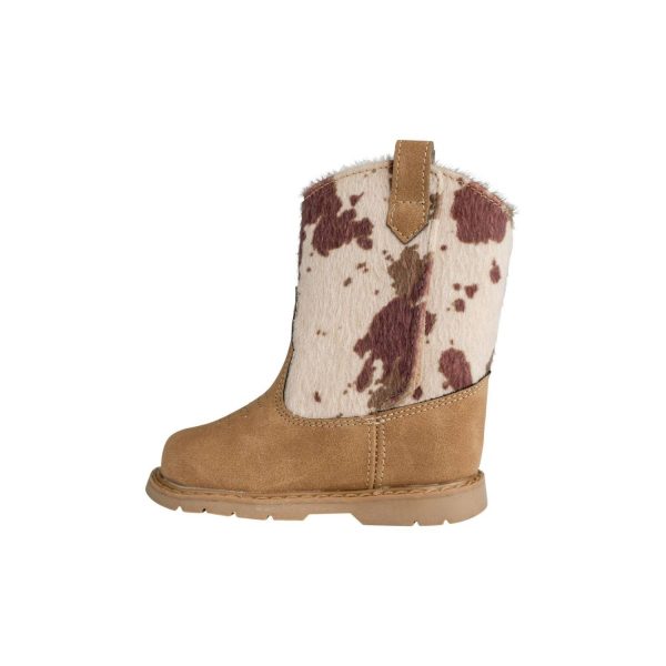 <span>Lane</span> Toddler Brown and Animal Hyde Print Western Boot - Image 6