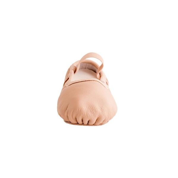 <span>Leann</span> Toddler Pink Leather/Spandex Split-Sole Ballet Shoes - Image 4