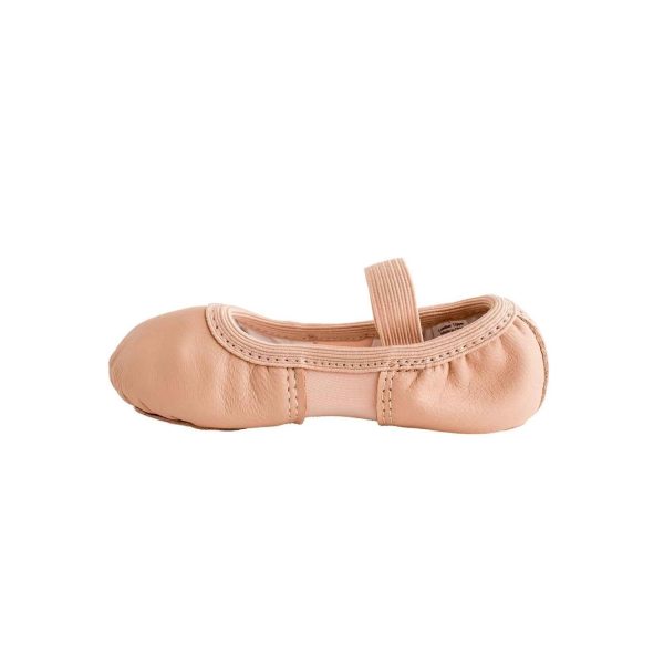<span>Leann</span> Toddler Pink Leather/Spandex Split-Sole Ballet Shoes - Image 5