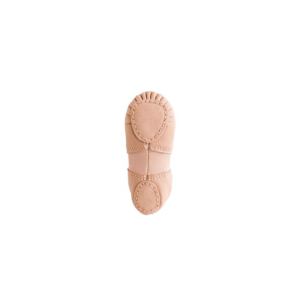 <span>Leann</span> Toddler Pink Leather/Spandex Split-Sole Ballet Shoes - Image 8