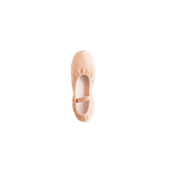 Leann Women's Pink Leather/Spandex Split-Sole Ballet Shoes