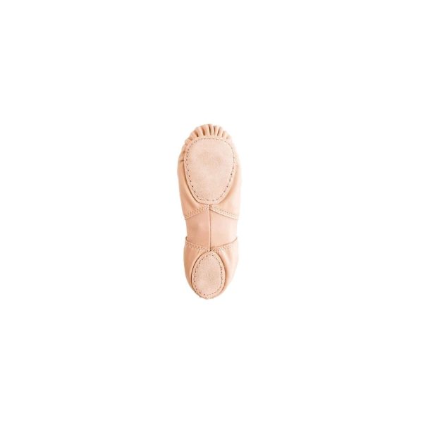 <span>Leann</span> Women's Pink Leather/Spandex Split-Sole Ballet Shoes - Image 4