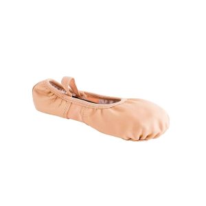 Leann Women's Pink Leather/Spandex Split-Sole Ballet Shoes