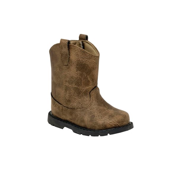 LEO Toddler Distressed Brown Work Boots