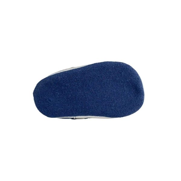 <span>Lucas</span> Infant Blue Variegated Mesh Sneaker with Navy Canvas Trim and Hook-and-Loop Strap/Elastic Laces - Image 8