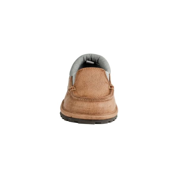 <span>Mason </span> Toddler Brown Nubuck PU Slip-On with Gray Trim - Image 2