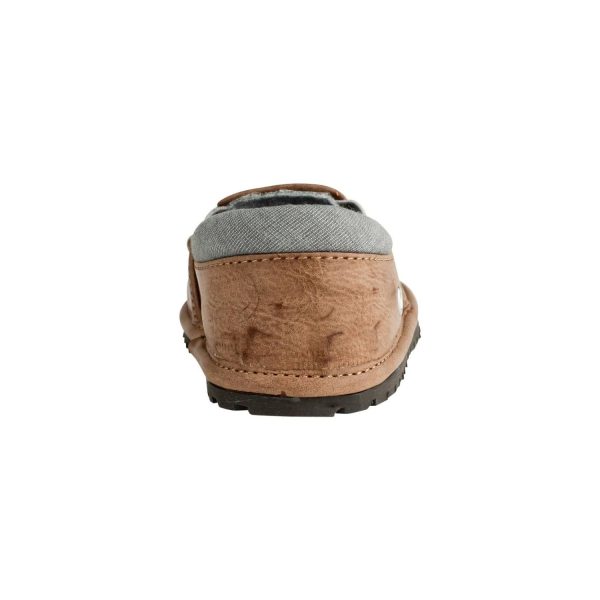<span>Mason </span> Toddler Brown Nubuck PU Slip-On with Gray Trim - Image 5