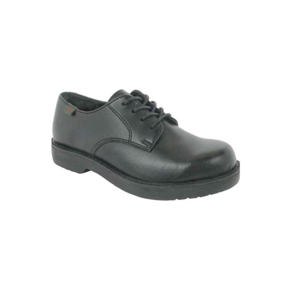 Semeste Men's Black Leather Oxfords
