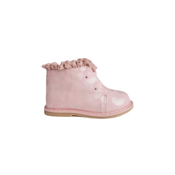 <span>Mila </span> Toddler Pink Tonal Leopard Hi-top w/Ruffle - Image 4