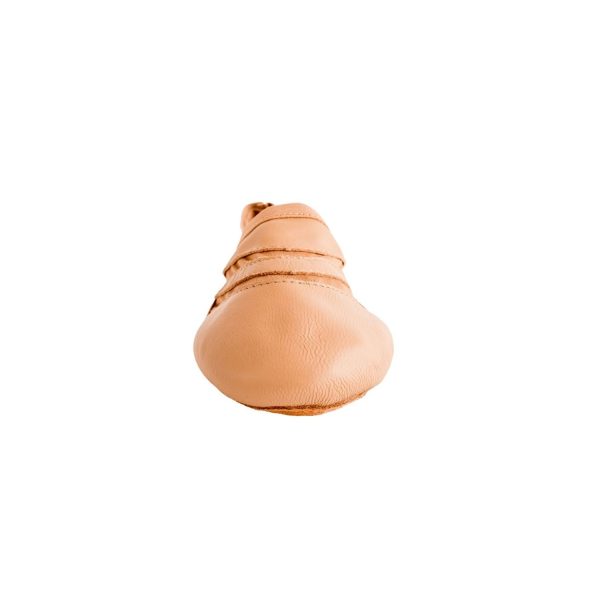 <span>Modelo</span> Caramel Leather/Spandex Slip On with Leather/Mesh Bottom - Image 5