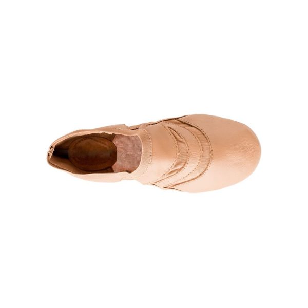 <span>Modelo</span> Caramel Leather/Spandex Slip On with Leather/Mesh Bottom - Image 7