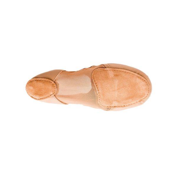 <span>Modelo</span> Caramel Leather/Spandex Slip On with Leather/Mesh Bottom - Image 8