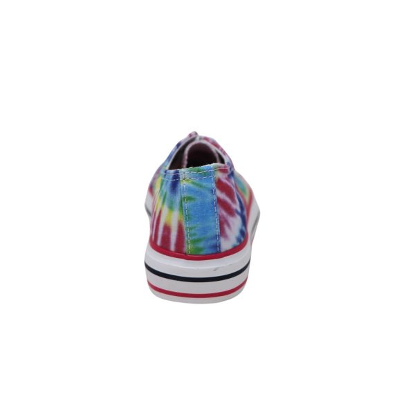 <span>MOLLY</span> Blue Tie Die Canvas Platform Sneaker - Image 5