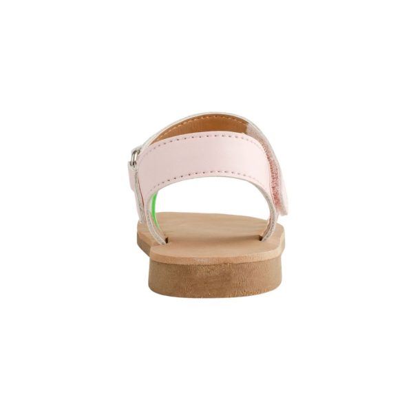 <span>Myla</span> Toddler Pink PU Sandal W/Multi Color Criss-Cross Jelly Straps - Image 6