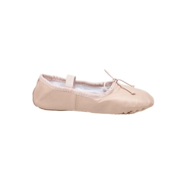 <span>Olivia</span> Toddler Pink Leather Ballet Shoes - Image 4