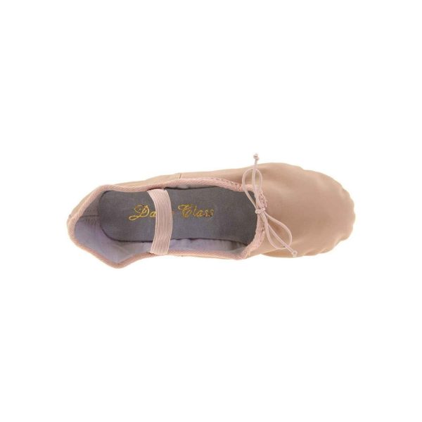 <span>Olivia</span> Women's Pink Leather Ballet Shoes - Image 2